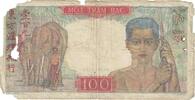 French Indochina 100 Piastres Banknote, FRENCH INDO-CHINA, KM:82a -