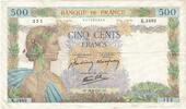 France 500 Francs La Paix, 1941-08-28, Fayette:32.21, KM:95b -