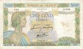 France 500 Francs La Paix, 1941-04-30, Fayette:32.14, KM:95b -