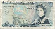 Great Britain 5 Pounds Banknote, Undated (1971-91), KM:378a -