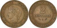 France 2 Centimes Coin, Cérès, Paris, Bronze, KM:827.1 -