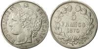 France 5 Francs Coin, Cérès, Bordeaux, Silver, KM:818.2 -