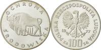 Poland 100 Zlotych Coin, Warsaw, Silver, KM:87 -