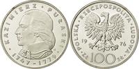 Poland 100 Zlotych Coin, Warsaw, Silver, KM:84 -