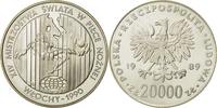 Poland 20000 Zlotych Coin, Warsaw, Silver, KM:224 -