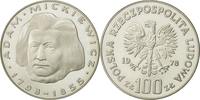 Poland 100 Zlotych Coin, Warsaw, Silver, KM:92 -