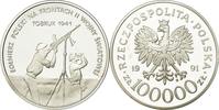 Poland 100000 Zlotych Coin, Warsaw, Silver, KM:238 -