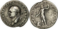 Denarius Coin, Vespasian, Roma, Silver, RIC:124 b -