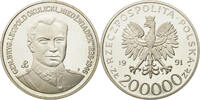 Poland 200000 Zlotych Coin, Warsaw, Silver, KM:251 -