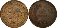 France 10 Centimes Coin, Cérès, Paris, Bronze, KM:815.1 -