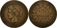 France 10 Centimes Coin, Cérès, Paris, Bronze, KM:815.1 -