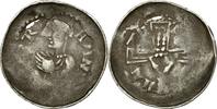 France Denarius 12th century Metz Coin, LORRAINE, Bertram, Metz VF(30-35)