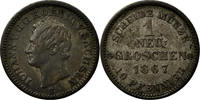 German States Neu-Groschen, 10 Pfennig Coin, SAXONY-ALBERTINE, Johann -