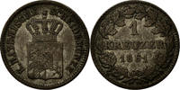 German States Kreuzer Coin, BAVARIA, Maximilian II, Munich -