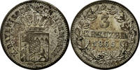 German States 3 Kreuzer, Groschen Coin, BAVARIA, Ludwig II, Munich -