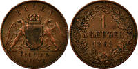 German States Kreuzer Coin, BADEN, Friedrich I, Copper -