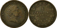Sweden 2/3 Skilling Coin, Carl XIV Johan, Copper, KM:641 -