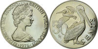 BRITISH VIRGIN ISLANDS 50 Cents Coin, Elizabeth II, Franklin Mint -