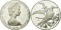 BRITISH VIRGIN ISLANDS Dollar Coin, Elizabeth II, Franklin Mint, U.S.A. -