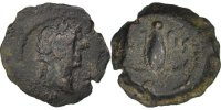 Dichalkon Coin, Trajan, Alexandria, Bronze -