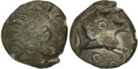 France Bronze Æ Coin, Suessiones, Bronze, Bronze -