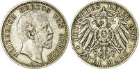 German States 2 Mark Coin, ANHALT-DESSAU, Friedrich I, Berlin -