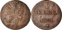 German States Heller Coin, FRANKFURT AM MAIN, Fautée -
