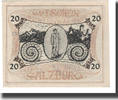 Austria 20 Heller Banknote, Salzburg, Texte, 1920-10-31 -