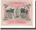 Austria 50 Heller Banknote, Salzburg, texte 1, 1920-10-31 -