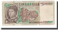 5000 Lire 1983 Italien Geldschein, 1983-10-19, KM:105c, SS+ SS+