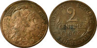 France 2 Centimes Coin, Dupuis, Paris, Bronze, KM:841 -