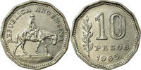 Argentina 10 Pesos Coin, Nickel Clad Steel, KM:60 -