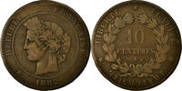 France 10 Centimes Coin, Cérès, Paris, Bronze, KM:815.1 -