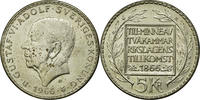 Sweden 5 Kronor Coin, Gustaf VI, Silver, KM:839 -