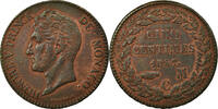 Monaco 5 Centimes, Cinq Coin, Honore V, Copper -