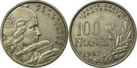 France 100 Francs Coin, Cochet, Copper-nickel, KM:919.1 -