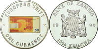 Zambia 1000 Kwacha Coin, British Royal Mint, Silver plated -