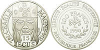 France 100 Francs-15 Ecus Coin, Silver, KM:989, Gadoury:C5 -
