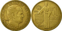Monaco 50 Centimes Coin, Rainier III, Aluminum-Bronze -