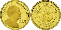 Liberia 25 Dollars Coin, American Mint, Gold, KM:630 -