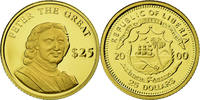 Liberia 25 Dollars Coin, American Mint, Gold, KM:629 -