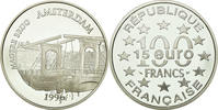 France 100 Francs-15 Euro Coin, Silver, KM:1156, Gadoury:C165 -