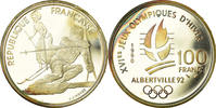 France 100 Francs Coin, Silver, KM:984, Gadoury:C13 -