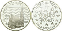 France 100 Francs-15 Euro Coin, Vienne - Cathédrale Saint-Etienne -