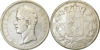 France 5 Francs Coin, Charles X, Lille, Silver, KM:728.13 -