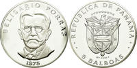 Panama 5 Balboas Coin, U.S. Mint, Silver, KM:40.1a -