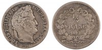 France 1/4 Franc Coin, Louis-Philippe, Paris, Silver -