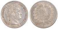 France 1/4 Franc Coin, Louis-Philippe, Paris, Silver -