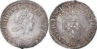 France 1/12 Ecu à la mèche longue Louis XIV, Aix, Silver -