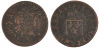 France Liard Coin, Louis XV, Liard à la vieille tête, Lille -